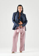ADIDAS ORIGINALS Pantaloni FIREBIRD LOOSE TRACK PANTS Magic mauve-indigo, rosa e blu da donna KS7349 . ADIDAS ORIGINALS 