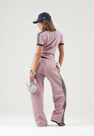 ADIDAS ORIGINALS Pantaloni FIREBIRD LOOSE TRACK PANTS Magic mauve-indigo, rosa e blu da donna KS7349 . ADIDAS ORIGINALS 