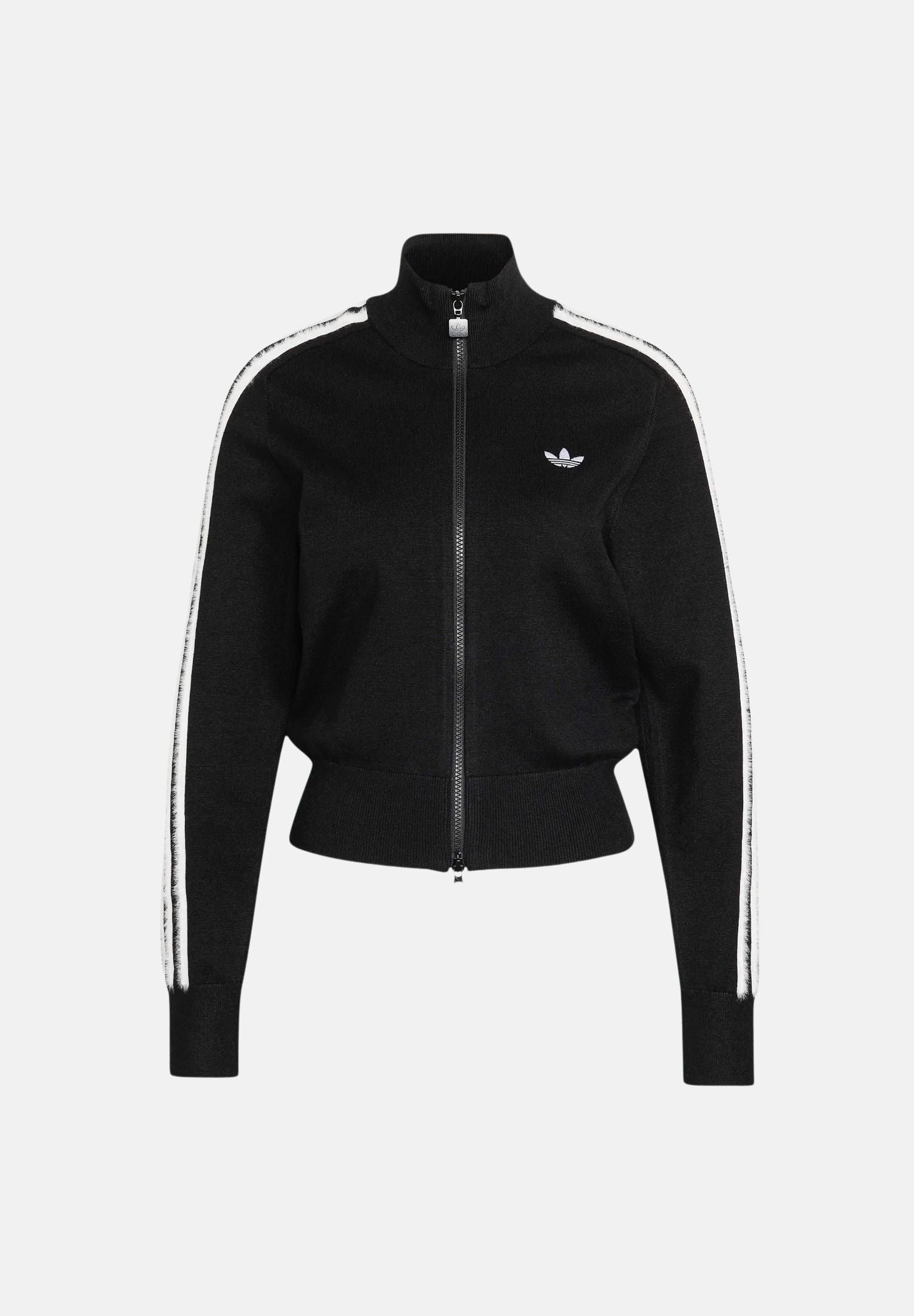 ADIDAS ORIGINALS Giubbotto TRACK TOP nero da donna con 3 stripes iconiche KS7366 . ADIDAS ORIGINALS 