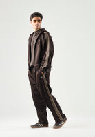 ADIDAS ORIGINALS Felpa ADICOLOR SPACER OVERSIZED Aurora Coffee marrone da uomo con cappuccio KS7426 . ADIDAS ORIGINALS 
