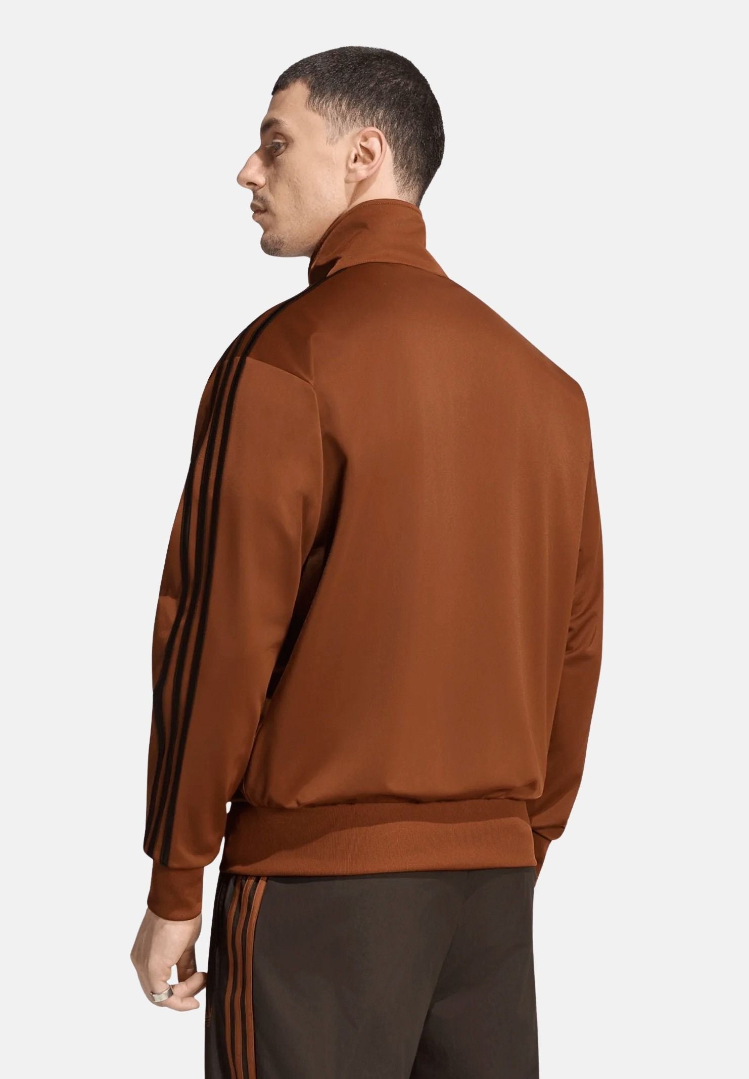 ADIDAS ORIGINALS Felpa con zip  FIREBIRD TRACK JACKET Dusky Bronzo da uomo con iconiche 3-stripes KS7463 . ADIDAS ORIGINALS 