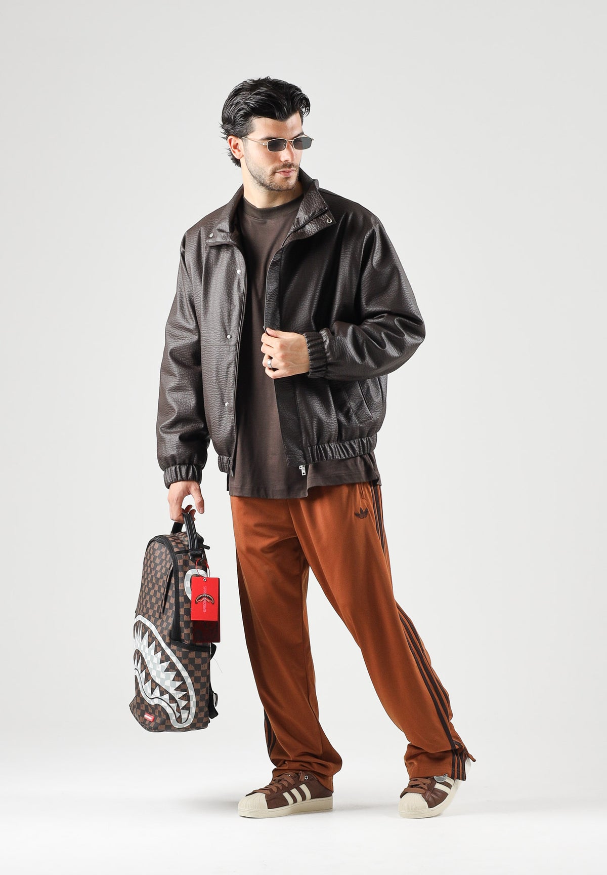 ADIDAS ORIGINALS Pantaloni FIREBIRD VELOUR marrone e bronzo per uomo e donna KS7479 . ADIDAS ORIGINALS 