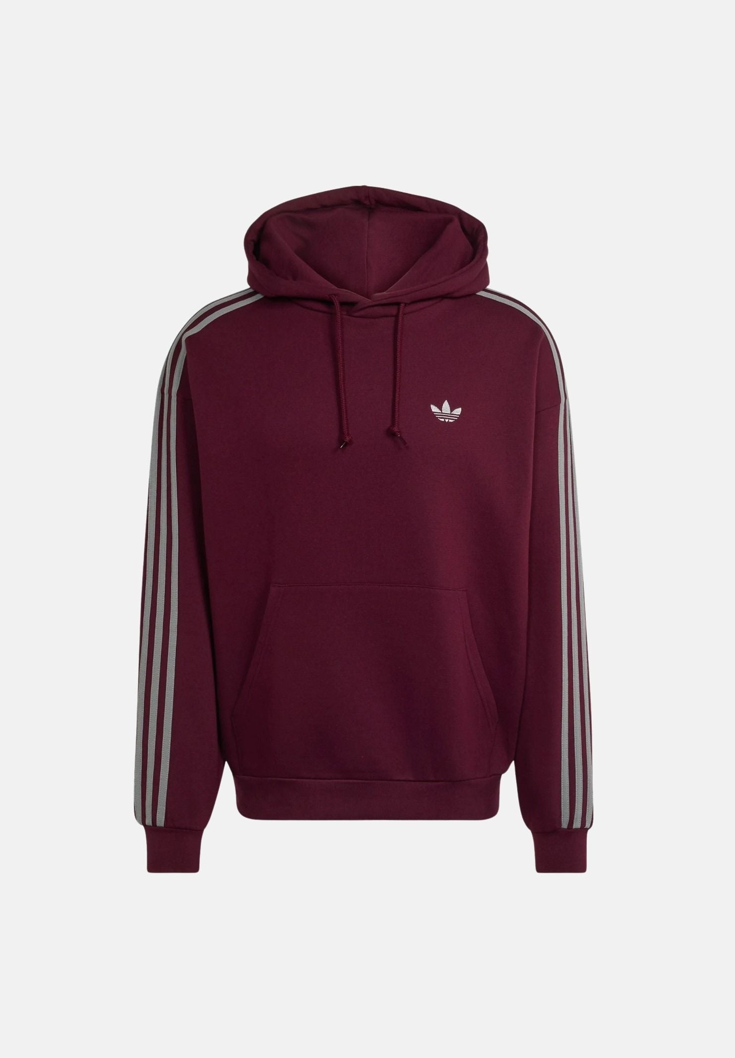 ADIDAS ORIGINALS Felpa ADICOLOR CLASSICS maroon bordeaux da uomo con cappuccio KS7506 . ADIDAS ORIGINALS 