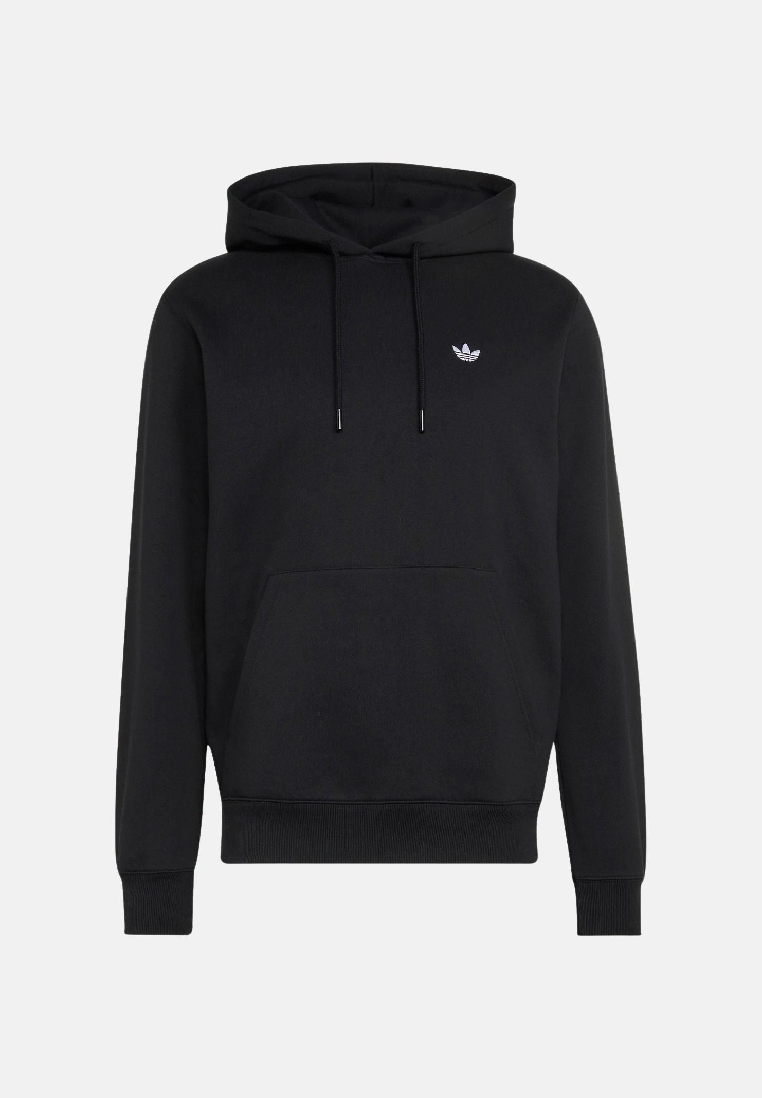 ADIDAS ORIGINALS Felpa TREFOIL ESSENTIALS HOODIE nera da uomo  con logo iconico KS8920 . ADIDAS ORIGINALS 
