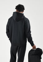 ADIDAS ORIGINALS Felpa cn cappuccio TREFOIL ESSENTIALS HOODIE nera da uomo  con logo iconico KS8920 . ADIDAS ORIGINALS 