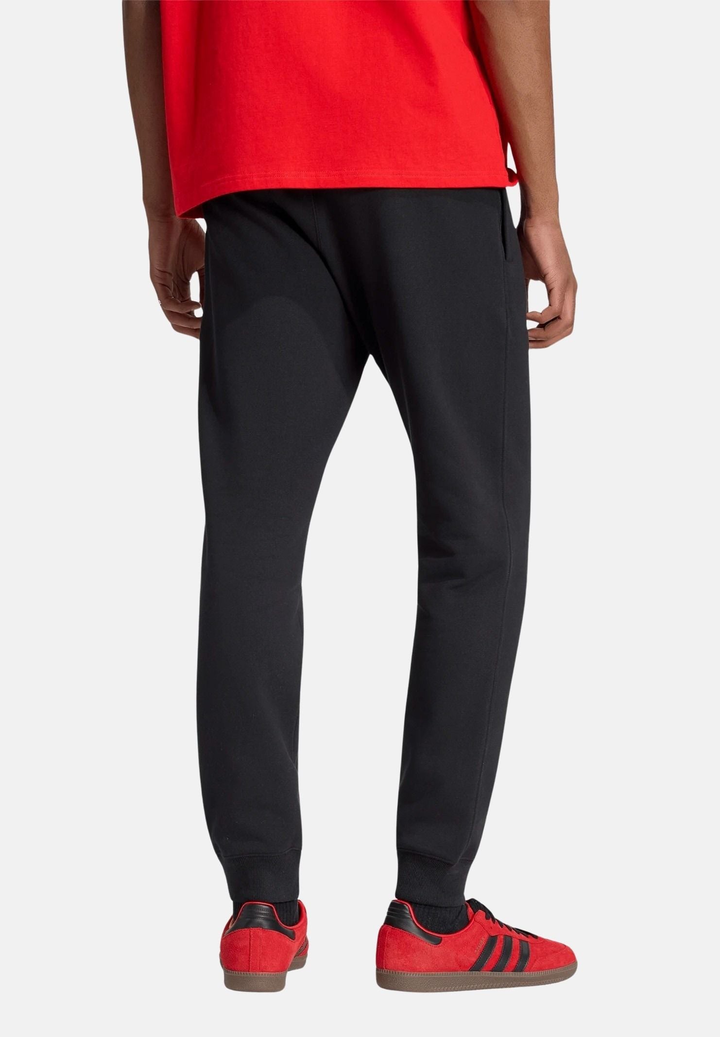 ADIDAS ORIGINALS Pantaloni TREFOIL ESSENTIALS PANTS nero da uomo in tinta unita KS8950 . ADIDAS ORIGINALS 