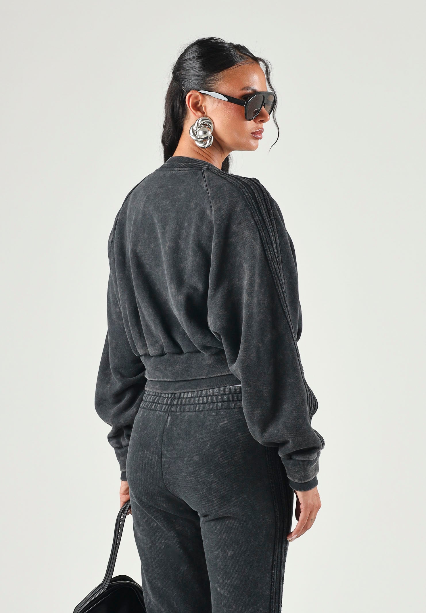 ADIDAS ORIGINALS Giacca SST DOUBLE LAYERED nero da donna con costruzione a doppio strato KS9141 . ADIDAS ORIGINALS 