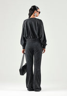 ADIDAS ORIGINALS  Pantaloni  SST BOOTCUT PANT neri da donna<BR/> KS9168 . ADIDAS ORIGINALS 
