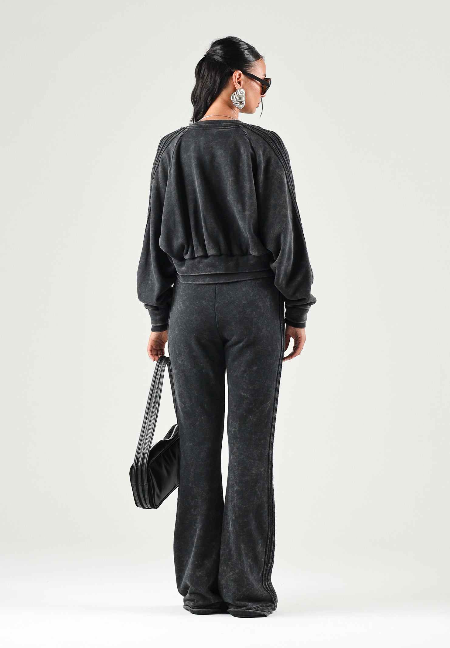 ADIDAS ORIGINALS  Pantaloni  SST BOOTCUT PANT neri da donna<BR/> KS9168 . ADIDAS ORIGINALS 