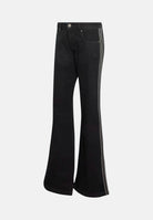 ADIDAS ORIGINALS Jeans SST LOW RISE FLARED nero da donna con gamba svasata. KS9214 . ADIDAS ORIGINALS 