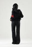 ADIDAS ORIGINALS Jeans SST LOW RISE FLARED nero da donna con gamba svasata. KS9214 . ADIDAS ORIGINALS 