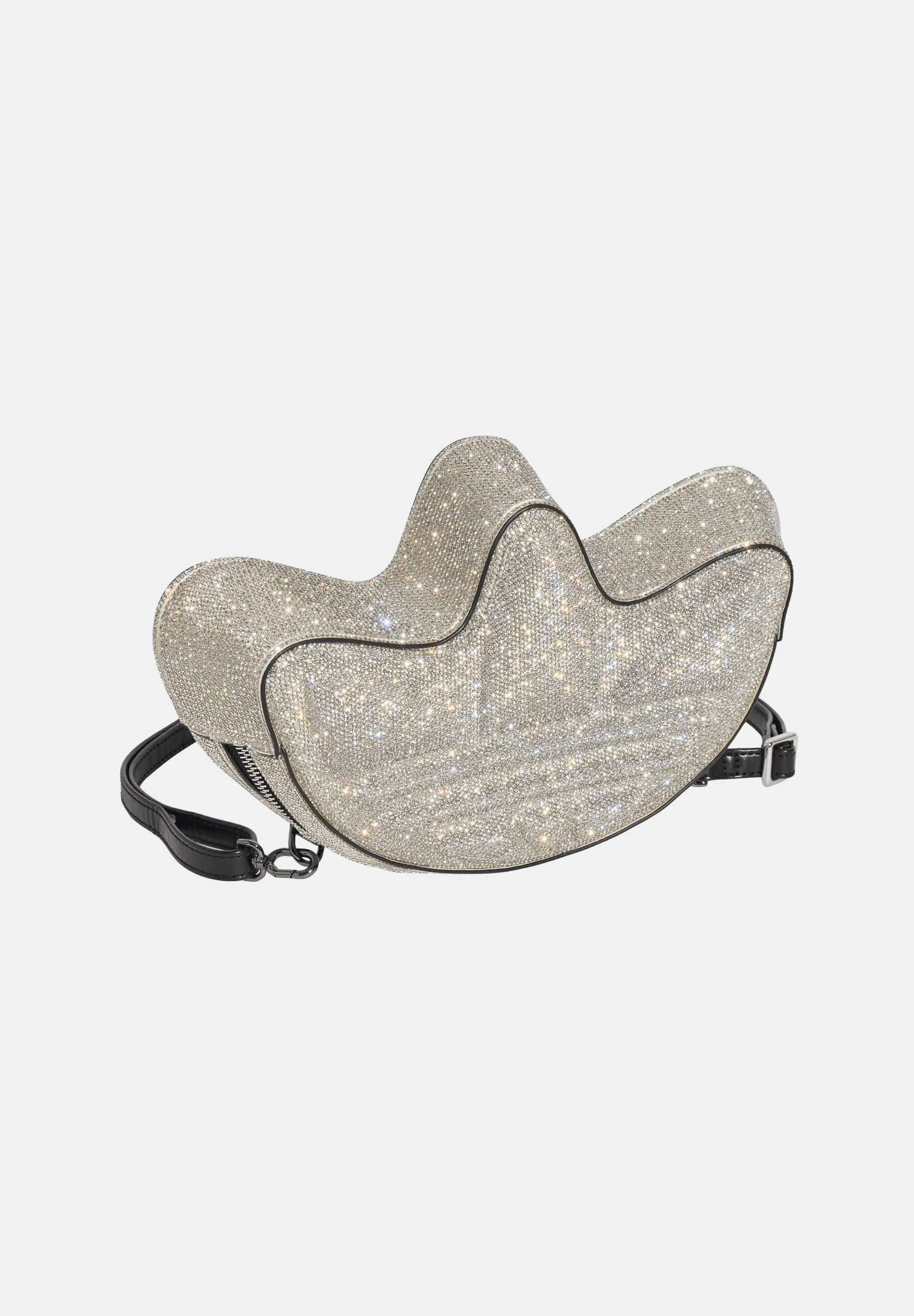 ADIDAS ORIGINALS Borsa BORSA TRIFOGLIO CON STRASS Silver Metallic argento unisex. KS9294 . ADIDAS ORIGINALS 