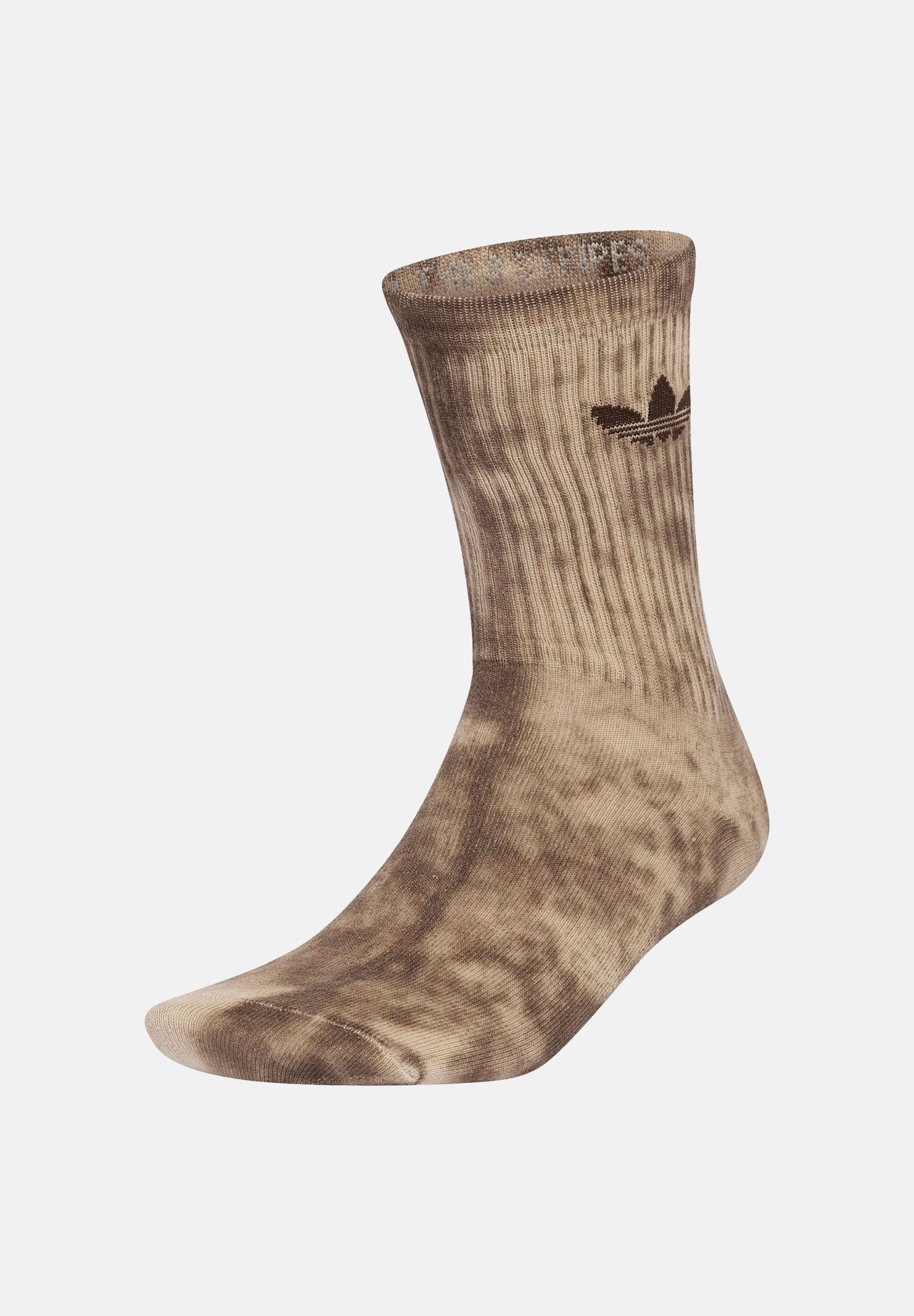 ADIDAS ORIGINALS Calzini 3 paia TIE  DYE beige per uomo e donna con mini logo KS9416 . ADIDAS ORIGINALS 