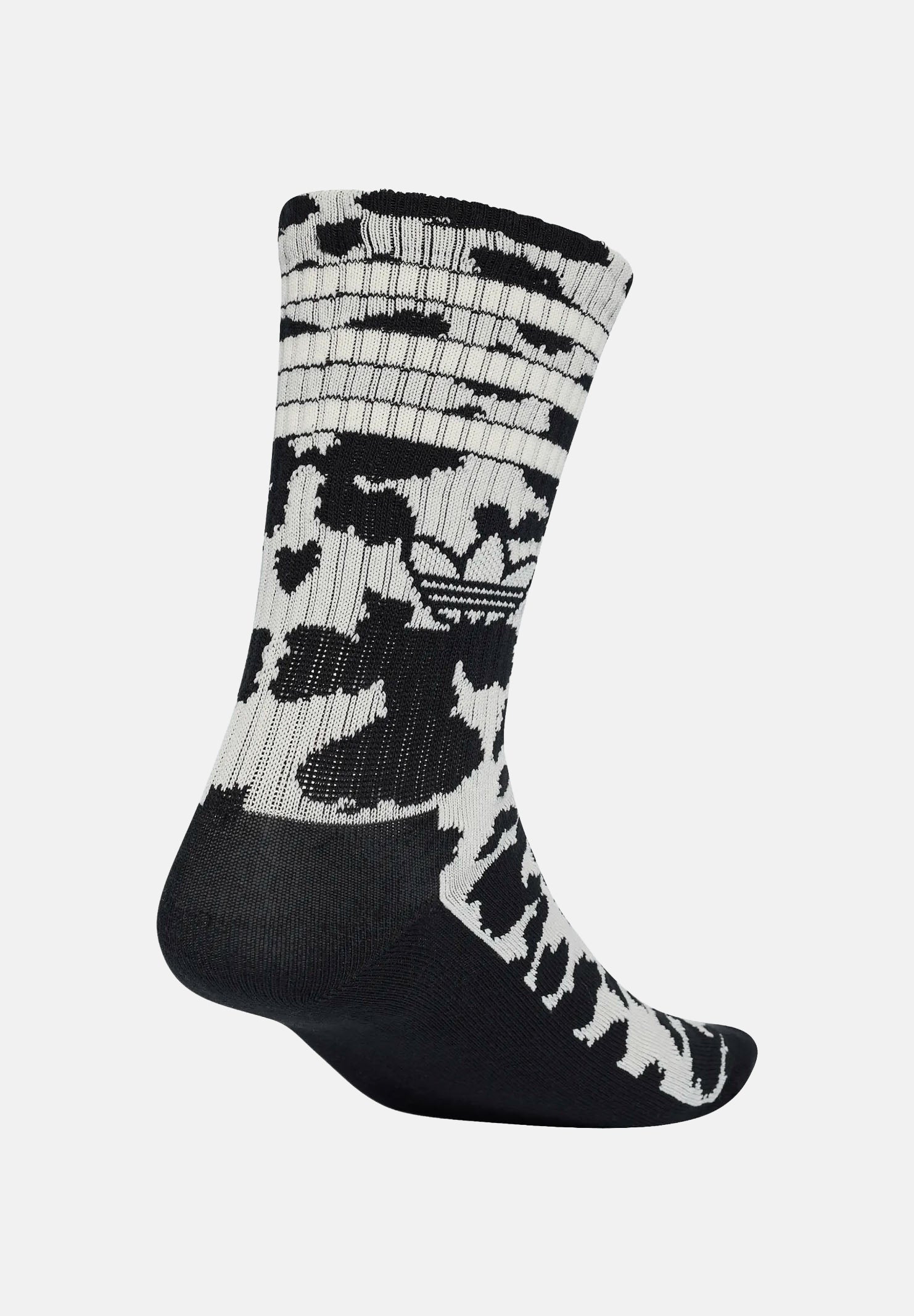 ADIDAS ORIGINALS  calzini Animal Graphic Crew Sock 2 Pairs Off White/Black bianco panna e nero unisex. KS9437 . ADIDAS ORIGINALS 