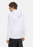 ADIDAS ORIGINALS Felpa TREFOIL ESSENTIALS HOODIE bianca da uomo con cappuccio KS9806 . ADIDAS ORIGINALS 