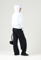 ADIDAS ORIGINALS Felpa con cappuccio TREFOIL ESSENTIALS HOODIE bianca per uomo e donna KS9806 . ADIDAS ORIGINALS 
