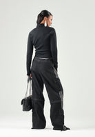 ADIDAS ORIGINALS Felpa con zip TRACK TOP SST 2.0 nera da donna a collo alto KT1780 . ADIDAS ORIGINALS 
