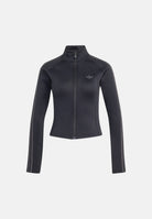 ADIDAS ORIGINALS Felpa con zip TRACK TOP SST 2.0 nera da donna a collo alto KT1780 . ADIDAS ORIGINALS 