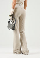 ADIDAS ORIGINALS Pantaloni SST BOOTCUT PANT Khaki Three beige da donna KT1915 . ADIDAS ORIGINALS 