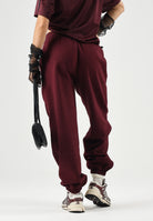ADIDAS ORIGINALS Pantaloni ESSENTIALS LOOSE FLEECE marron-bordeaux, da donna<BR/> KT2265 . ADIDAS ORIGINALS 