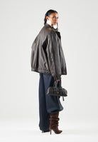 ADIDAS ORIGINALS Jeans  ADIBREAK MID RISE WIDE LEG  indigo blu da donna con 3-Stripes laterali KT2650 . ADIDAS ORIGINALS 