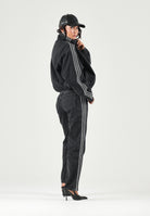 ADIDAS ORIGINALS Giubbotto di jeans denim-nero per uomo e donna con iconiche 3-stripes<BR/> KT4233 . ADIDAS ORIGINALS 