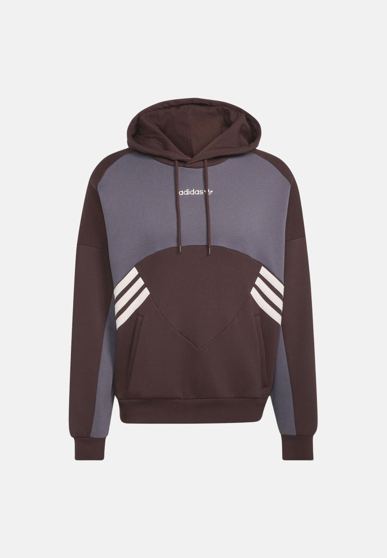 ADIDAS ORIGINALS Felpa SPACER TEAMGEIST aurora coffé-marrone da uomo con cappuccio KT4297 . ADIDAS ORIGINALS 
