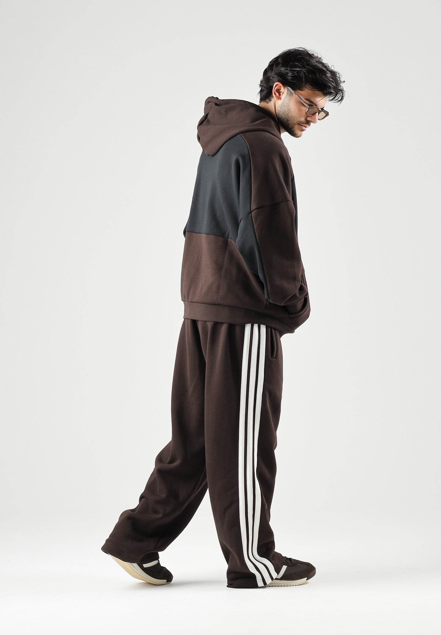 ADIDAS ORIGINALS Felpa con cappuccio SPACER TEAMGEIST aurora coffé-marrone da uomo KT4297 . ADIDAS ORIGINALS 