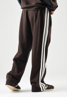 ADIDAS ORIGINALS Pantaloni sportivi CUTLINE SWEATPANTS Aurora Coffee marrone da uomo con taglio ampio KT4298 . ADIDAS ORIGINALS 