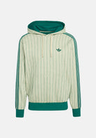 ADIDAS ORIGINALS Felpa con cappuccio PINSTRIPES HOODIE Warm Vanilla, beige e verde da uomo KT4325 . ADIDAS ORIGINALS 