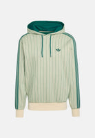 ADIDAS ORIGINALS Felpa PINSTRIPES HOODIE Warm Vanilla, beige e verde da uomo con cappuccio KT4325 . ADIDAS ORIGINALS 