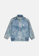 ADIDAS ORIGINALS Giubbotto sportivo effetto denim azzurro chiaro, da neonato KT4366 . ADIDAS ORIGINALS 