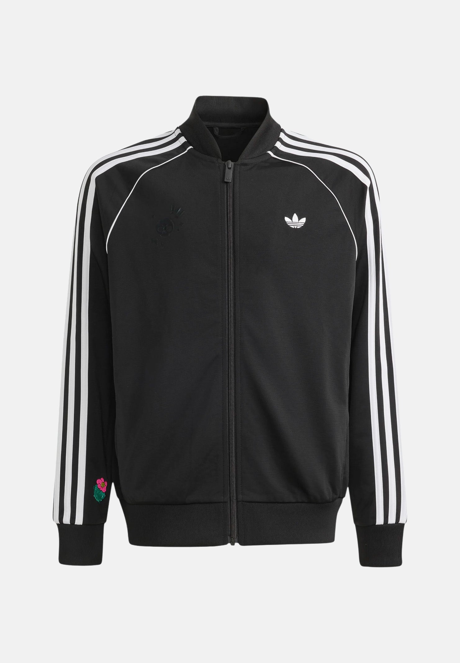 ADIDAS ORIGINALS SST LOOSE TRACK TOP felpa con zip 3-Stripes Black/White nera e bianca unisex bambino. KT4404 . ADIDAS ORIGINALS 