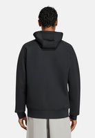 ADIDAS ORIGINALS Felpa TREFOIL ESSENTIALS SPACER nera da uomo con cappuccio KT4620 . ADIDAS ORIGINALS 