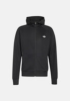 ADIDAS ORIGINALS Felpa TREFOIL ESSENTIALS SPACER nera da uomo con cappuccio KT4620 . ADIDAS ORIGINALS 