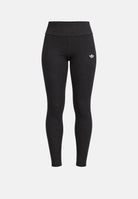 ADIDAS ORIGINALS Leggings nero da donna con design stampato e iconici dettagli sportivi a contrasto. KT4771 . ADIDAS ORIGINALS 