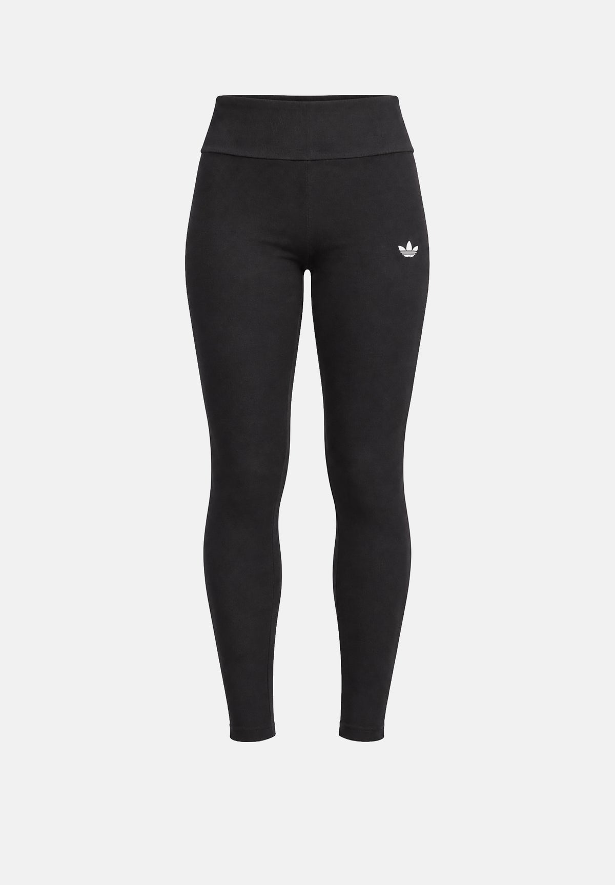 ADIDAS ORIGINALS Leggings nero da donna con design stampato e iconici dettagli sportivi a contrasto. KT4771 . ADIDAS ORIGINALS 