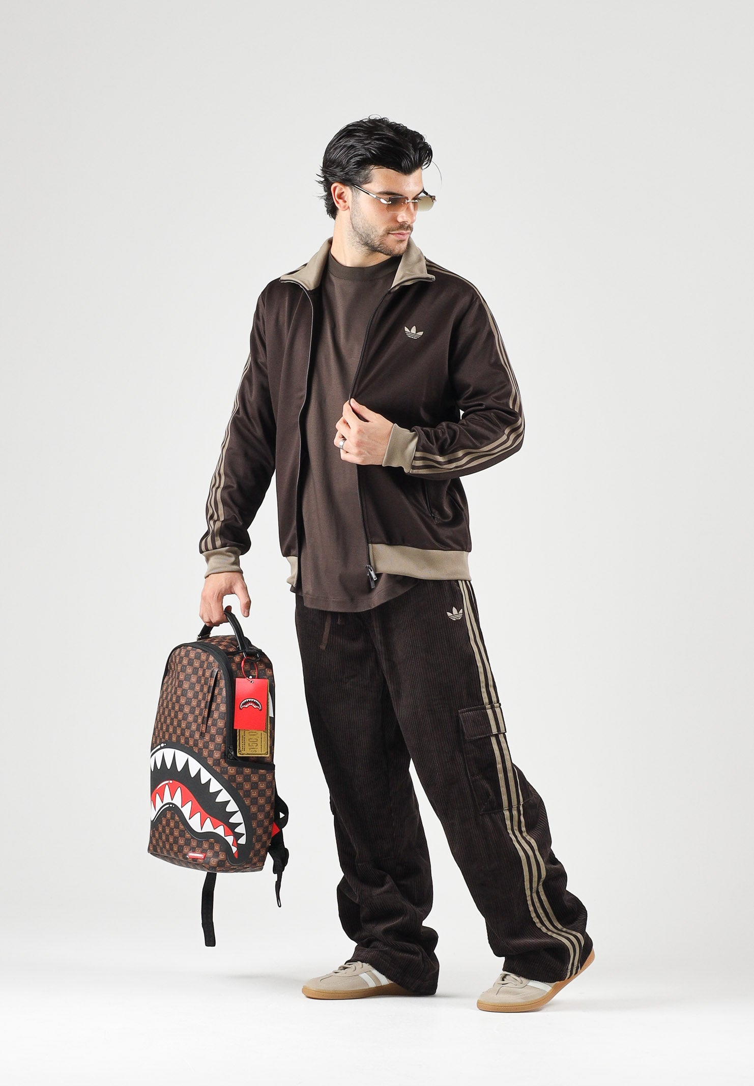 ADIDAS ORIGINALS Felpa con zip CLASSIC TRACK TOP Aurora Coffee marrone da uomo KT5042 . ADIDAS ORIGINALS 