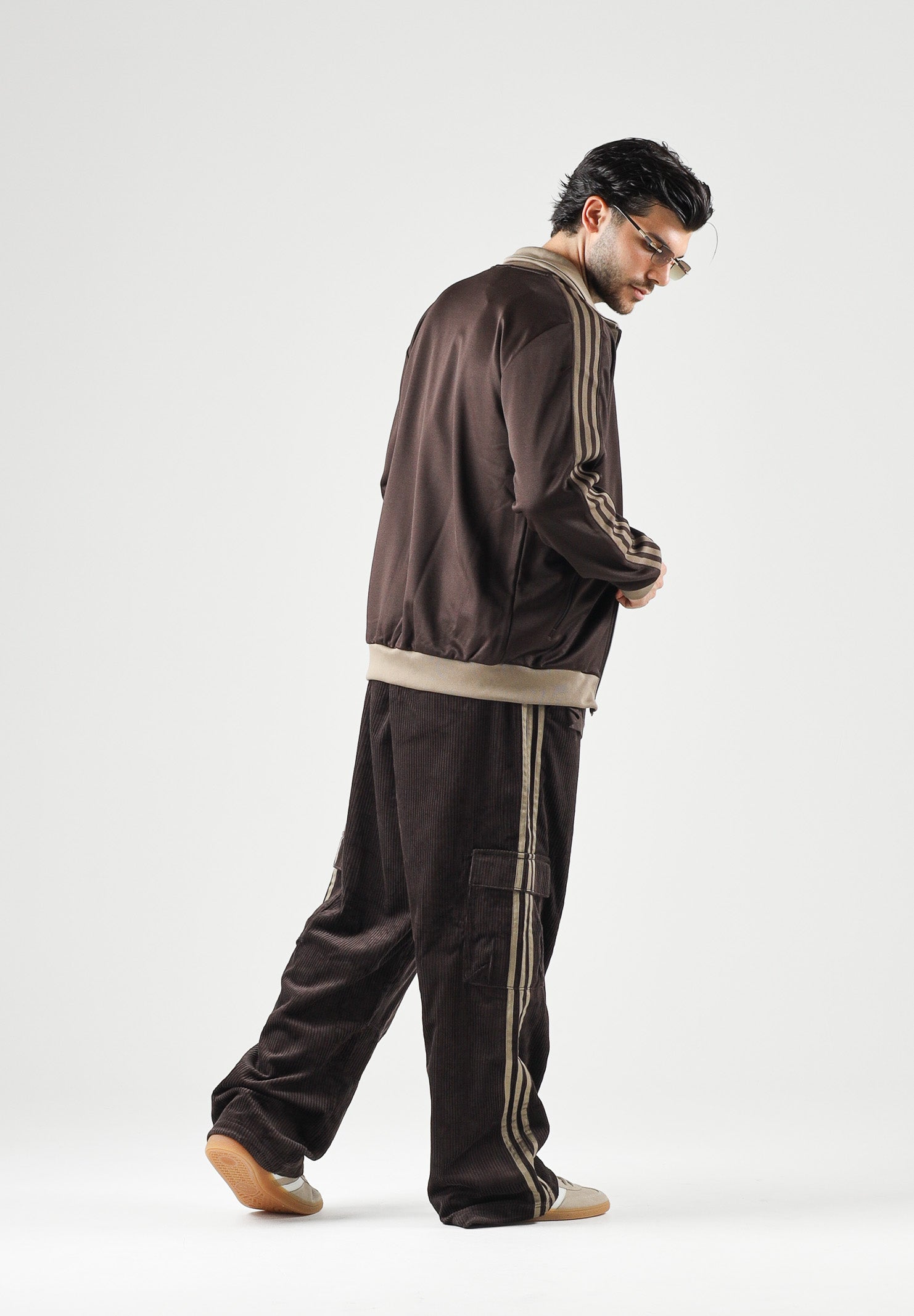 ADIDAS ORIGINALS Felpa con zip CLASSIC TRACK TOP Aurora Coffee marrone da uomo KT5042 . ADIDAS ORIGINALS 