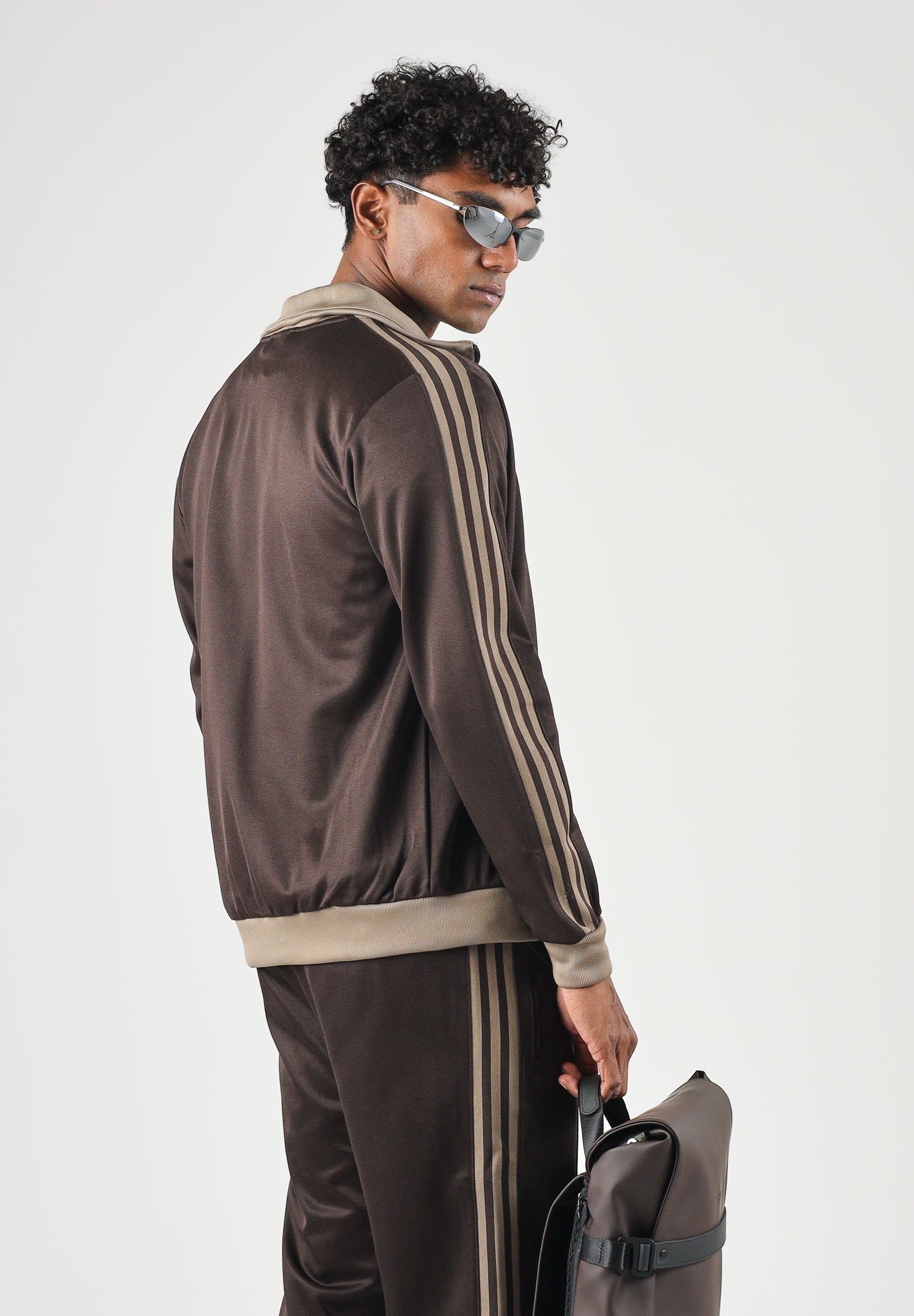 ADIDAS ORIGINALS Felpa con zip CLASSIC TRACK TOP Aurora Coffee marrone da uomo KT5042 . ADIDAS ORIGINALS 