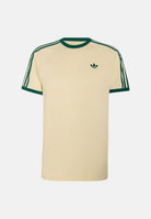 ADIDAS ORIGINALS T-shirt 3-STRIPES Warm Vanilla da uomo con logo iconico KT5058 . ADIDAS ORIGINALS 