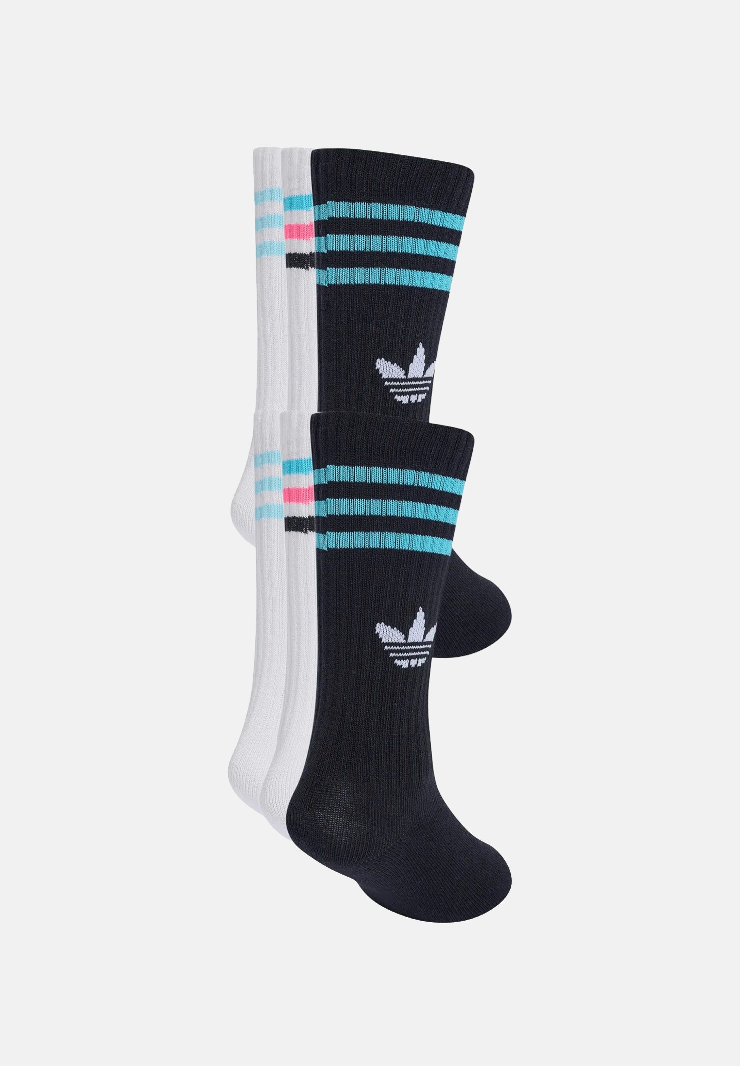 ADIDAS ORIGINALS Calze CALZINI A 3 STRISCE CREW 6 PAIA unisex bambino KU2006 . ADIDAS ORIGINALS 