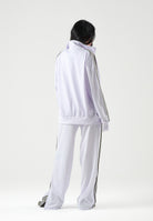 ADIDAS ORIGINALS Felpa con zip  FIREBIRD lilla da donna con 3-stripes iconiche e mini logo KU8195 . ADIDAS ORIGINALS 