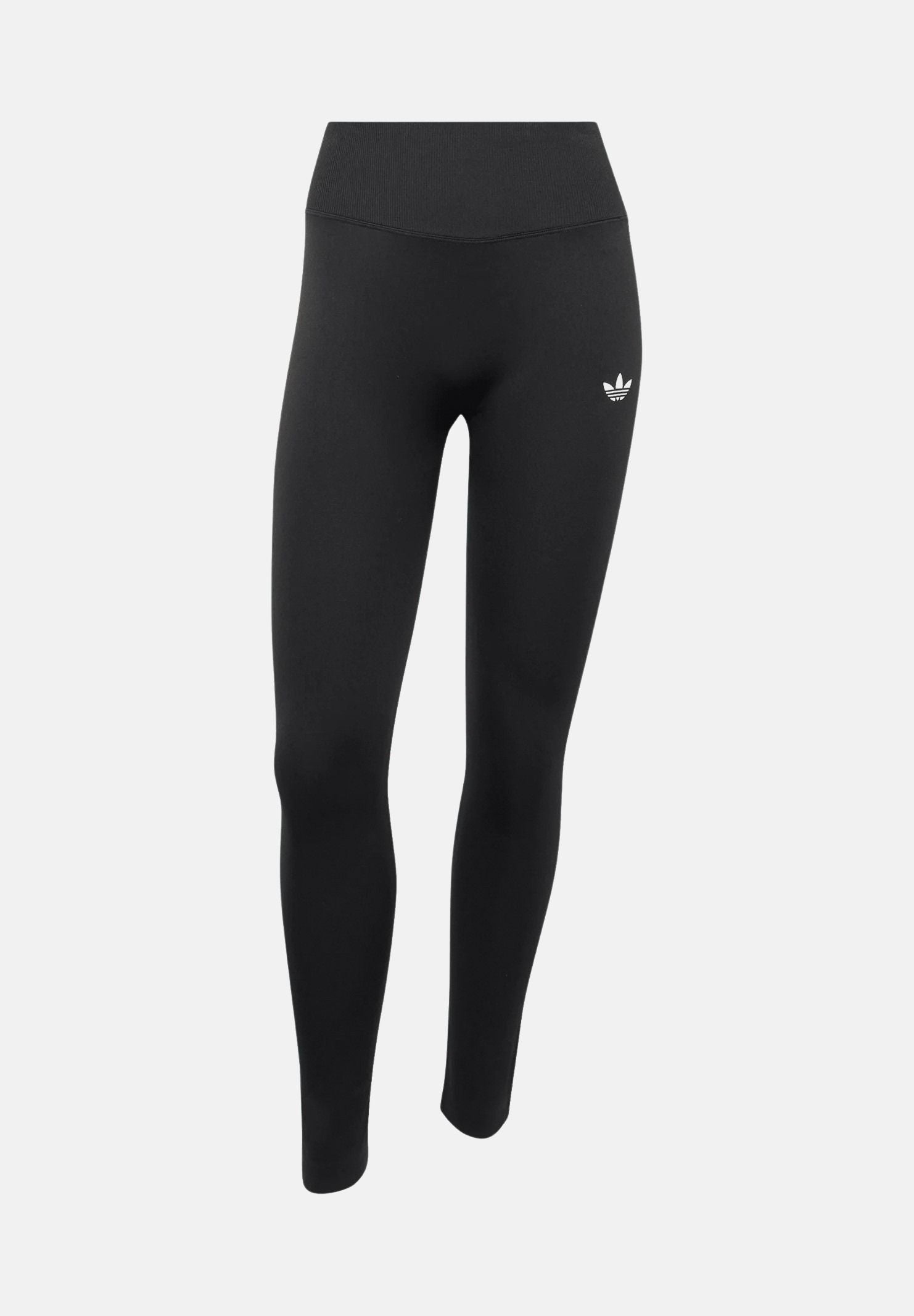 ADIDAS ORIGINALS Leggings W SEAMLESS nero da donna con vita alta e logo Trefoil. KU9745 . ADIDAS ORIGINALS 