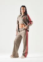 ADIDAS ORIGINALS Pantaloni FIREBIRD LOOSE power pink beige e rosa da donna con gamba ampia KV2233 . ADIDAS ORIGINALS 