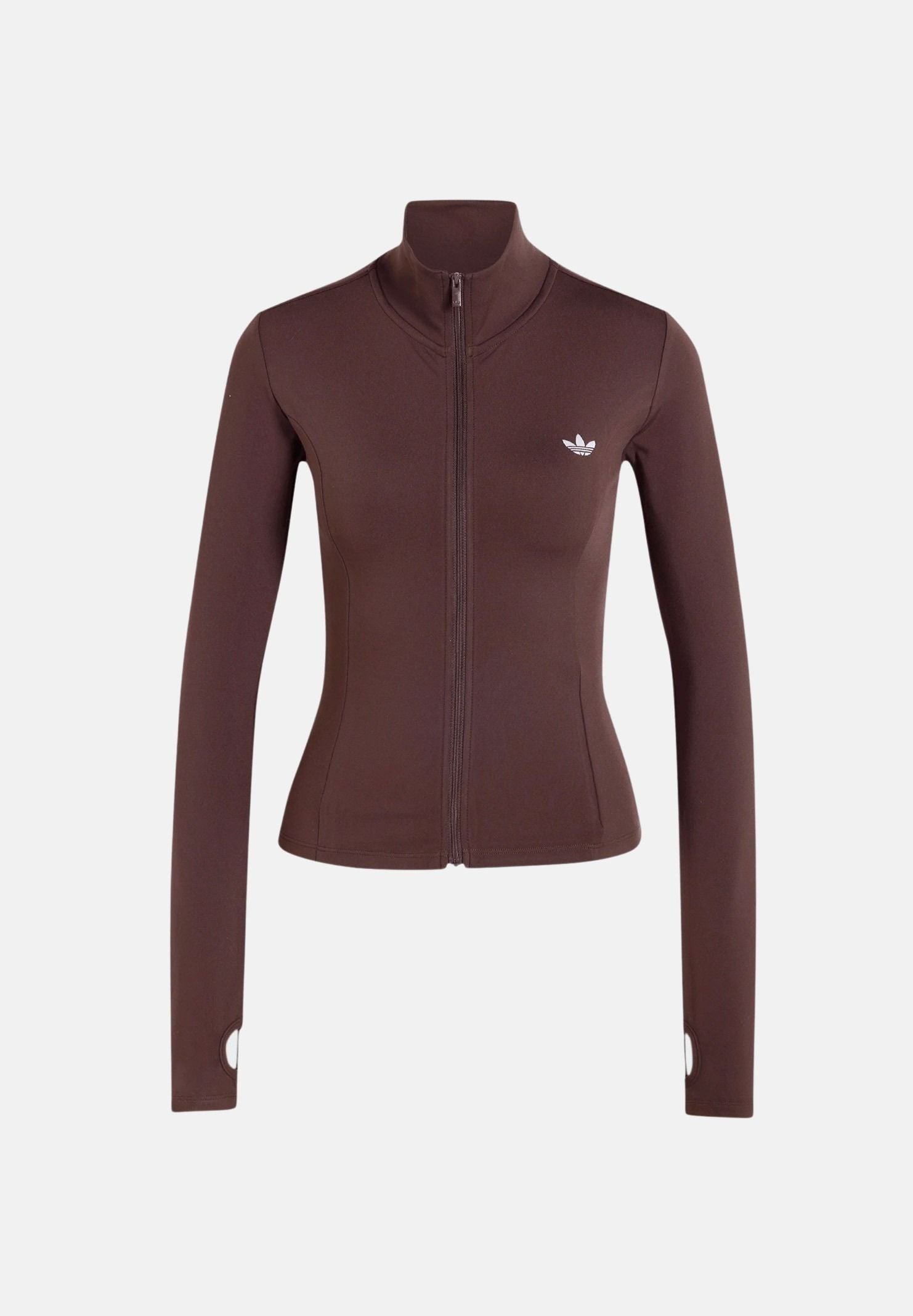 ADIDAS ORIGINALS Felpa ESSENTIALS POLYESTER aurora coffé -marrone da donna KV9157 . ADIDAS ORIGINALS 