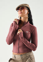 ADIDAS ORIGINALS Felpa ESSENTIALS POLYESTER TRACK rosa antico da donna KV9161 . ADIDAS ORIGINALS 