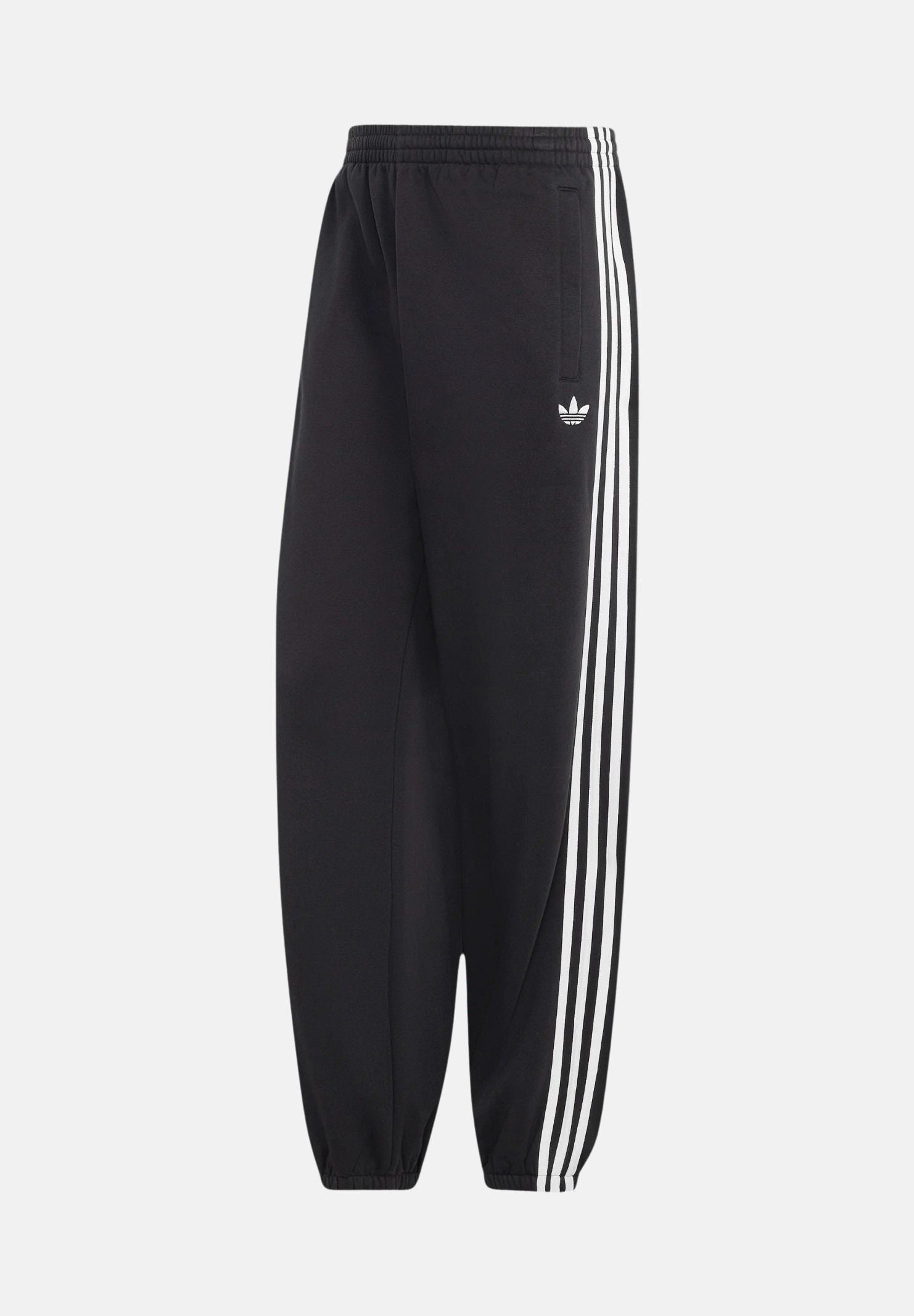 ADIDAS ORIGINALS Pantaloni ADICOLOR 3-STRIPES CUFFED nero da uomo con logo iconico KV9280 . ADIDAS ORIGINALS 