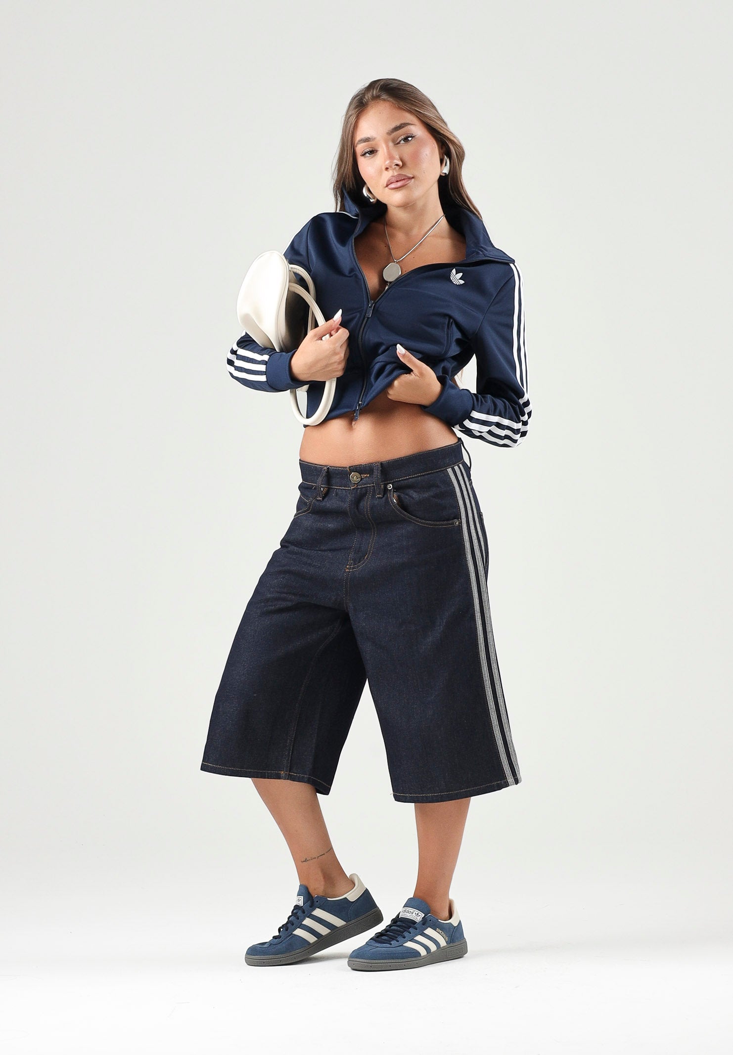 ADIDAS ORIGINALS Felpa FIREBIRD CLASSIC TRACK indigo blu da donna KV9551 . ADIDAS ORIGINALS 