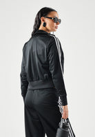 ADIDAS ORIGINALS Felpa con zip FIREBIRD CLASSIC nera e bianca da donna KV9552 . ADIDAS ORIGINALS 